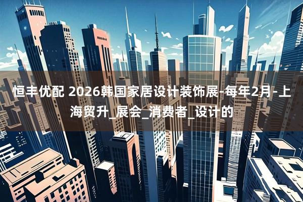 恒丰优配 2026韩国家居设计装饰展-每年2月-上海贸升_展会_消费者_设计的